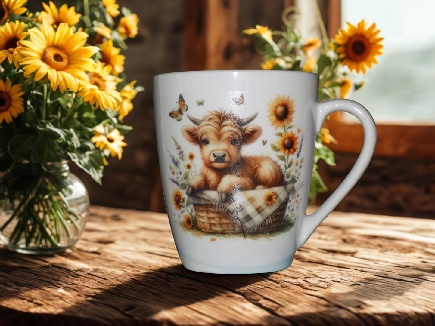 Adorable Highland Cow Coffee Mug